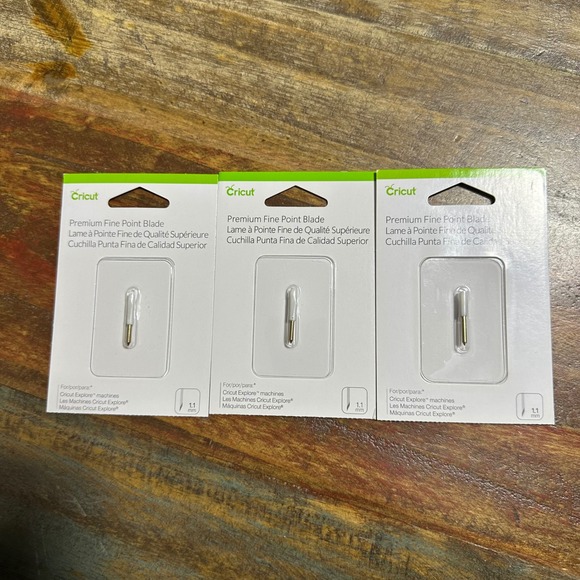 Cricut Other - Cricut Premium Fine Point Blade Lot of 3 German Carbide for Explore Expression